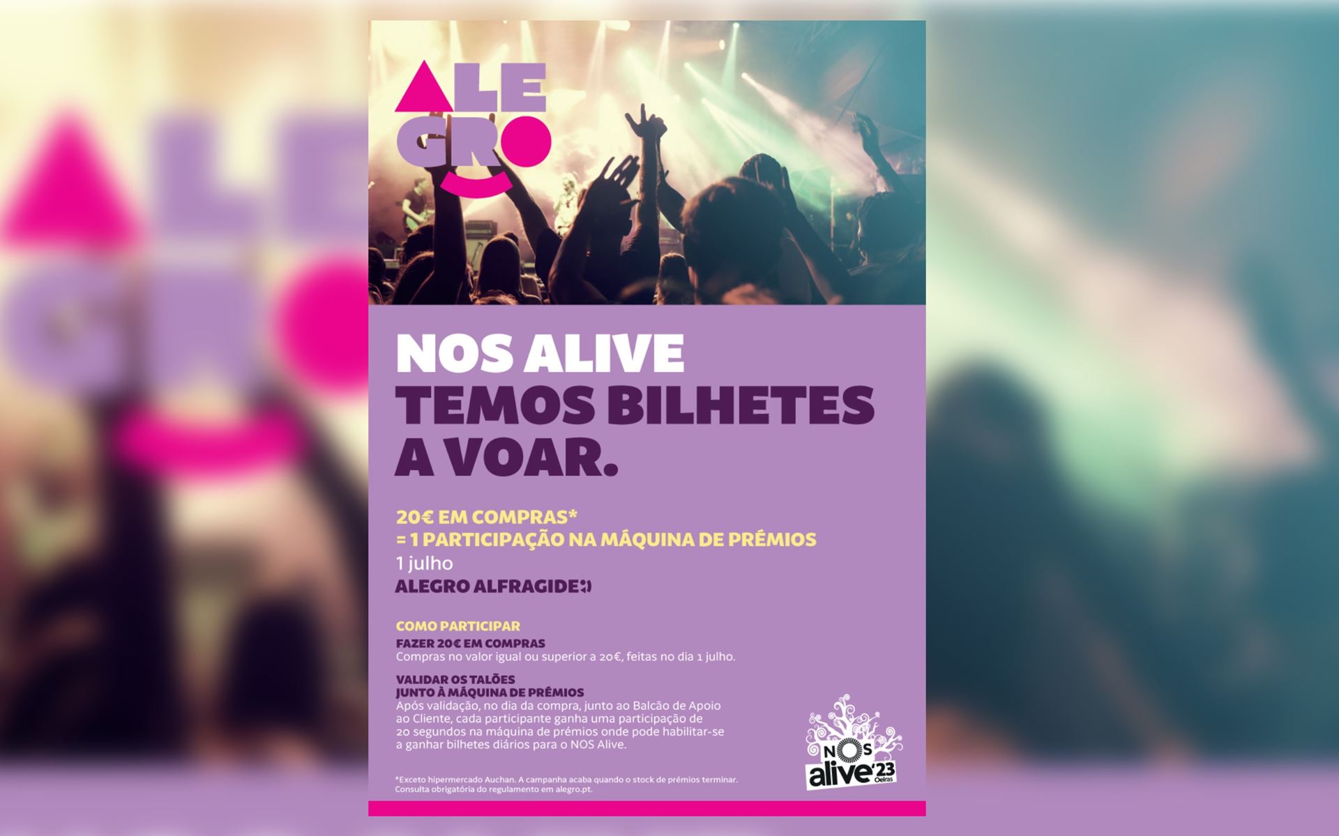 Alegro Alfragide Tem Bilhetes Para Oferecer Para O Nos Alive No