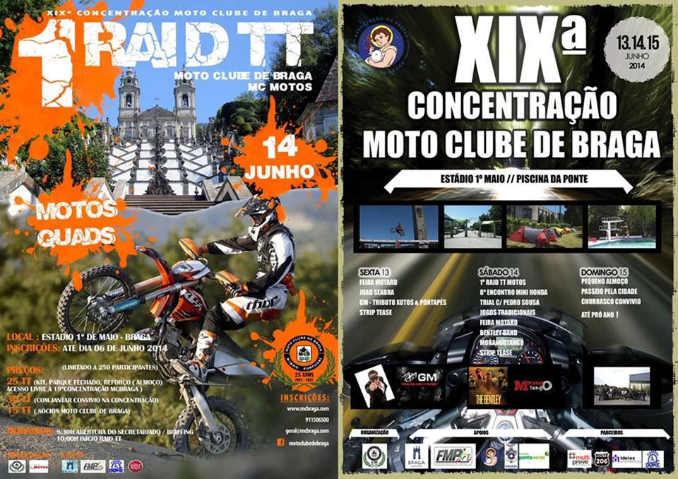 19ª Concentração do Moto Clube de Braga e 1º RAIDTT MOTOS 13, 14 e 15