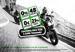 Kawasaki promove campanha "48 meses /0% juros"