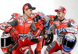 MotoGP - Ducati revelou as cores das motos que Andrea Dovizioso e Jorge Lorenzo irão pilotar em 2018.