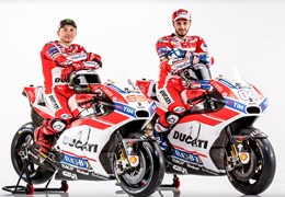 Ducati apresenta novas cores das Desmosedici GP de Jorge Lorenzo e Andrea Dovizioso