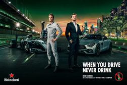Nico Rosberg protagoniza campanha da Heineken para consumo responsável