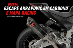 Aprilia V4 agora com oferta de ponteira Akrapovic em carbono