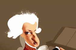 Mozart, pelo ilustrador André Carrilho