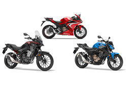 Série 500 da Honda recebe novos esquemas cromáticos e homologação EURO5 para 2021