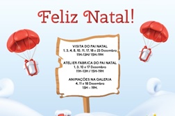 Centro Comercial Gaia Jardim recebe a visita do Pai Natal com animações e fábrica de presentes