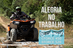 Teste CFMOTO CFORCE 450 / CFORCE 520 - Alegria no trabalho