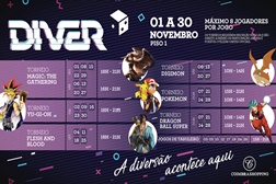 Novembro é mês de torneios de cartas e jogos de tabuleiros no CoimbraShopping