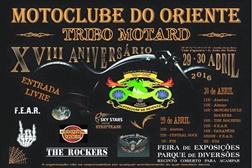 Festa do 18º aniversário do Moto Clube do Oriente - Tribomotard
