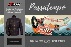 Passatempo: Faça uma FOTO A ANDAR DE MOTO no Setúbal Custom Weekend 2018