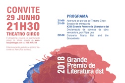 Daniel Jonas recebe Grande Prémio de Literatura dst no Theatro Circo em Braga