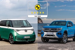 Segurança em dobro: o ID. Buzz e o novo Amarok com cinco estrelas - Nos últimos testes de segurança do Euro NCAP