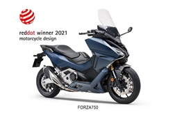 A Honda Forza 750 conquista prémio nos Red Dot 2021