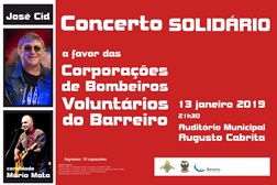 José Cid em concerto solidário no Barreiro