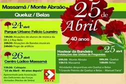 Massamá, Monte Abraão, Queluz e Belas promovem comemorações dos 40 anos do 25 de Abril