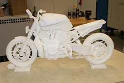 Protótipo 3D de uma Harley-Davidson V4