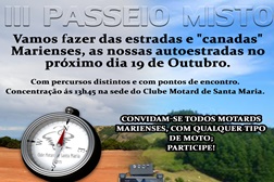 III Passeio Misto do Clube Motard de Santa Maria