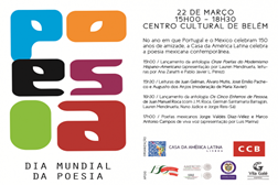 Casa da América Latina celebra Dia Mundial da Poesia no CCB