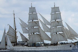 Navio-escola alemão Gorch Fock aberto a visitas em Leixões