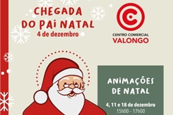 Chegada do Pai Natal ao Centro Comercial Continente Valongo
