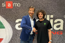 MotoGP, 2024 - Bezzecchi na Aprilia - Contrato de vários anos