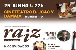 Raíz convidam Rolando Semedo e Diana Vilarinho para concerto na Damaia