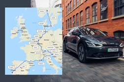 Kia EV6 em maratona de 5700 Km, entre Oslo e Lisboa - O totalmente elétrico EV6 'Air' visitará 15 países em 120 horas