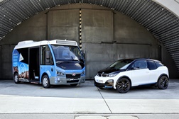BMW i contribui para o desenvolvimento da eletromobilidade no transporte público - Minibus com motores do i3