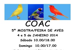 5ª Mostra de Aves do Clube Ornitológico de Aveiras de Cima