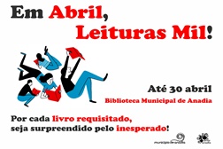 Em Abril, Leituras Mil! na Biblioteca Municipal de Anadia