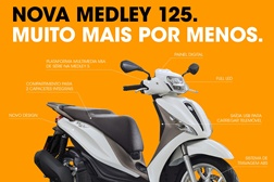Campanha de financiamento sem entrada para a nova Piaggio Medley 125