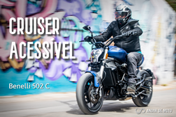 Teste Benelli 502 C - Cruiser acessível