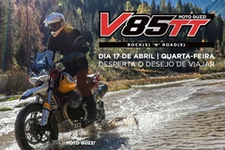 Lançamento nacional da Moto Guzzi V85 TT a 17 de abril
