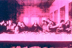 Andy Warhol, The Last Supper, 1986 (detalhe), acrílico e impressão serigráfica sobre tela de linho. The Andy Warhol Museum, Pittsburgh