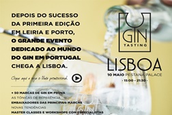 GIN Tasting 2014 estreia-se em Lisboa dia 10 de Maio