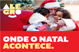 Pai Natal chega aos centros comerciais Alegro e inaugura a Ilha de Natal