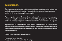 DIA NACIONAL do MOTOCICLISTA 22 de MAIO de 2022 PORTALEGRE - 21 e 22 de MAIO 2022 PORTALEGRE