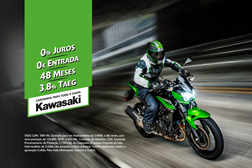 Campanha Kawasaki oferece 0% juros em toda a gama