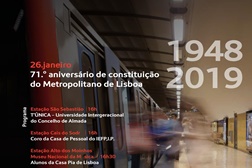 Metropolitano de Lisboa assinala 71.º aniversário