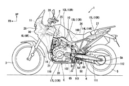 Uma nova Honda Africa Twin ou será que é uma Transalp?