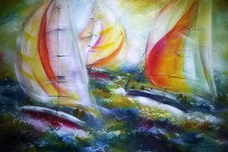 Exposição "CAROLINE DEGROISELLE" - Pintura