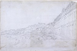 Vista da Praia Grande com os Edifícios da Companhia das Índias Orientais (Macau) - George Chinnery c. 1835-1840