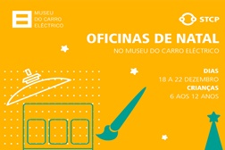 Oficinas de Natal no Museu do Carro Eléctrico