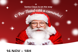 Sara Carreira dá as boas-vindas ao Pai Natal no MAR Shopping Algarve