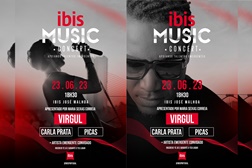 IBIS dinamiza concerto de verão com Virgul, Carla Prata e Picas - No dia 23 de junho, no hotel ibis José Malhoa, em Lisboa