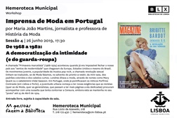 Imprensa de Moda em Portugal - Conferência na Hemeroteca