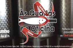 Sardinhas e vinho "Às quartas na Oficina do Vinho"