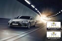 Novo Lexus ES recebe reconhecimento - O mais seguro ''grande carro familiar'' e ''híbrido & elétrico''