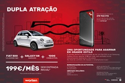 Campanha de renting da Worten inclui um Fiat 500 e um Samsung Galaxy S8
