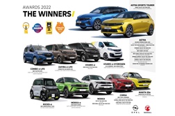 Os automóveis Opel galardoados em 2022 - Do Astra ao Zafira-e Life